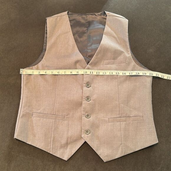 Men’s Gray 3 Piece Business Suit Notched Lapel Size 38 Jacket 36 Pants NWT - Picture 8 of 13